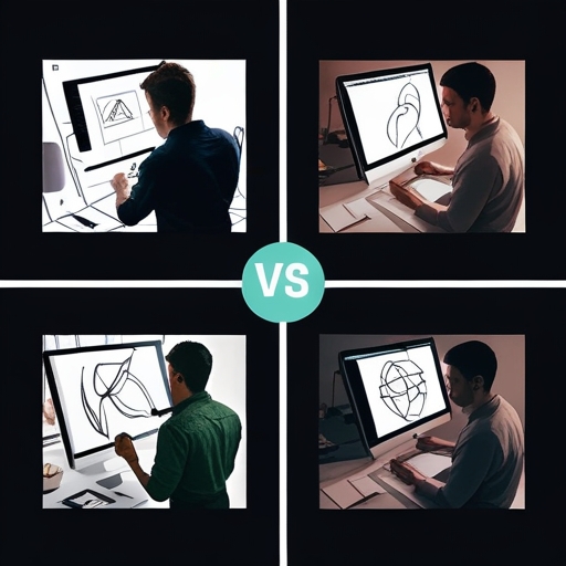 Desenho Digital x Desenho Tradicional