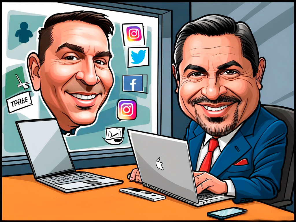 O Impacto da Caricatura Online nas Redes Sociais