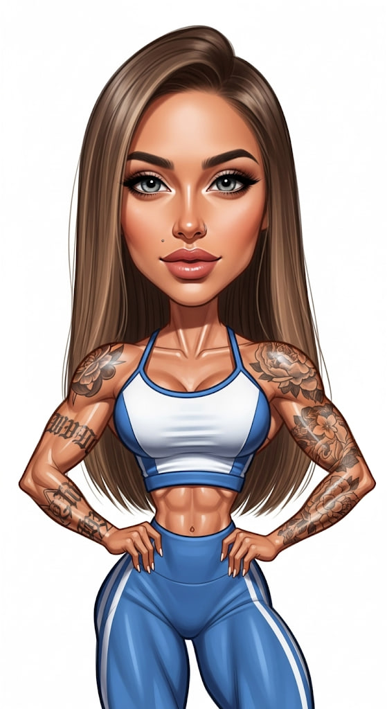 Como Transformar Fotos em Desenhos Femininos Fitness Usando IA