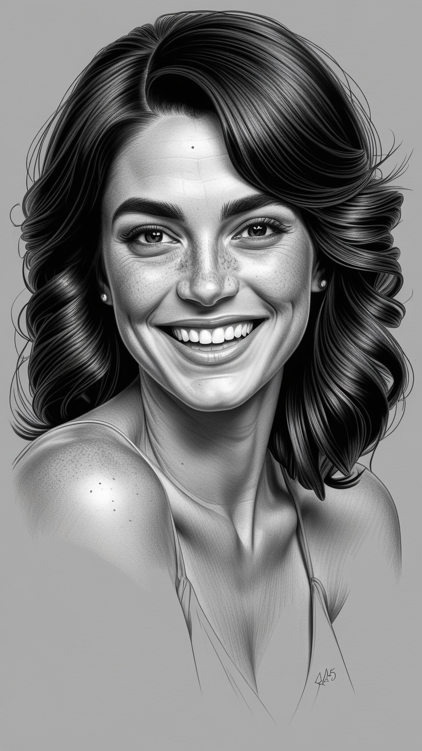 Desenho Realista em Lápis Preto e Branco