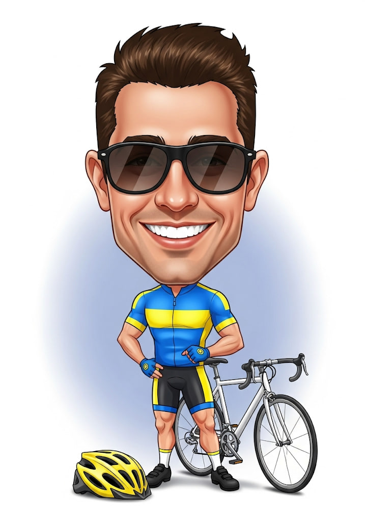 A Caricatura do Cliclista