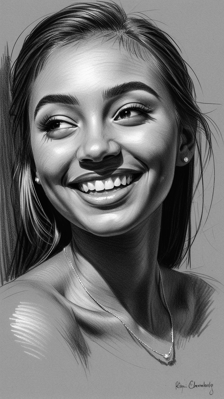 Desenho a Lápis Carvão