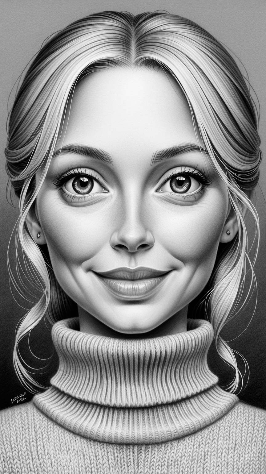 desenho a lápis e carvão